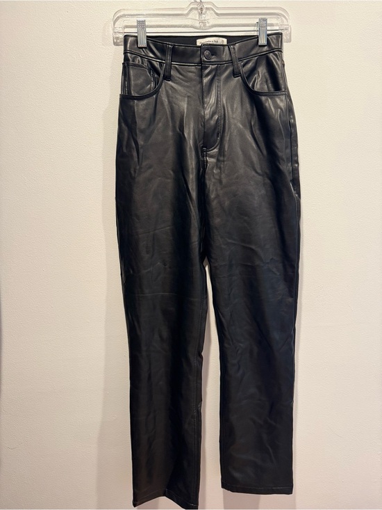 Abercrombie & Fitch Pants - Abercrombie & Fitch Curve Love High Rise Vegan Leather Pants